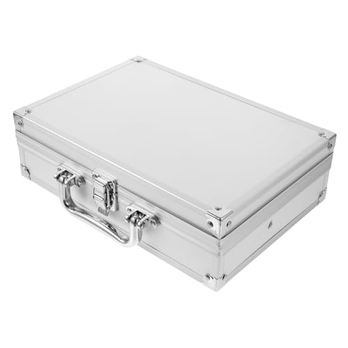 Aluminum Alloy Tool Box Organizer Portable 1-Piece Storage Case for Instruments and Makeup Lockable Design for Professionals and Home Use