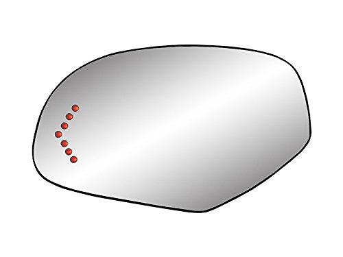 Replacement For Mirror Glass W/Backing for GMC Sierra Yukon XL Escalade 07-13 Power Heated LED Signal Left