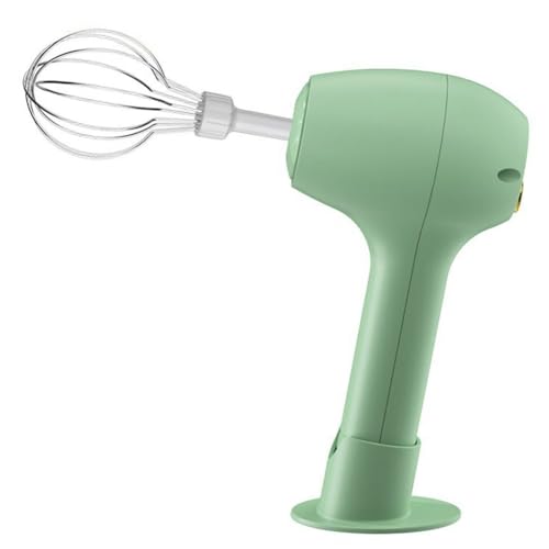Ammboco Batidora de Alimentos Eléctrica Portátil Inalámbrica, Batidora Automática para Masa, Huevos, Repostería, Crema, Herramienta de Cocina, Color Verde.