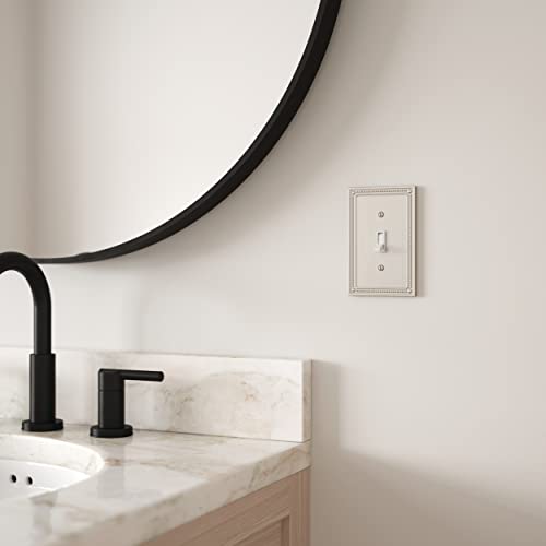 Franklin Brass W35058-Sn-C Classic Beaded Single Switch Wall Plate/Switch Plate/Cover, Satin Nickel #TOP1