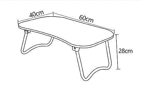 SATION Smart Multipurpose Foldable Laptop Table with Cup Holder, Study Table, Bed Table, Breakfast Table, Foldable and Portable/Ergonomic & Rounded Edges/Non-Slip/= (Green) - Image 4