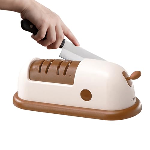 Afilador de Cuchillos Profesional | Afilador de Bisagras Eléctrico para Cuchillos Cerámica | Gadget de Cocina Portátil para Acero Inoxidable y Cerámica Tijeras Mantenimiento | Casa Apartamento