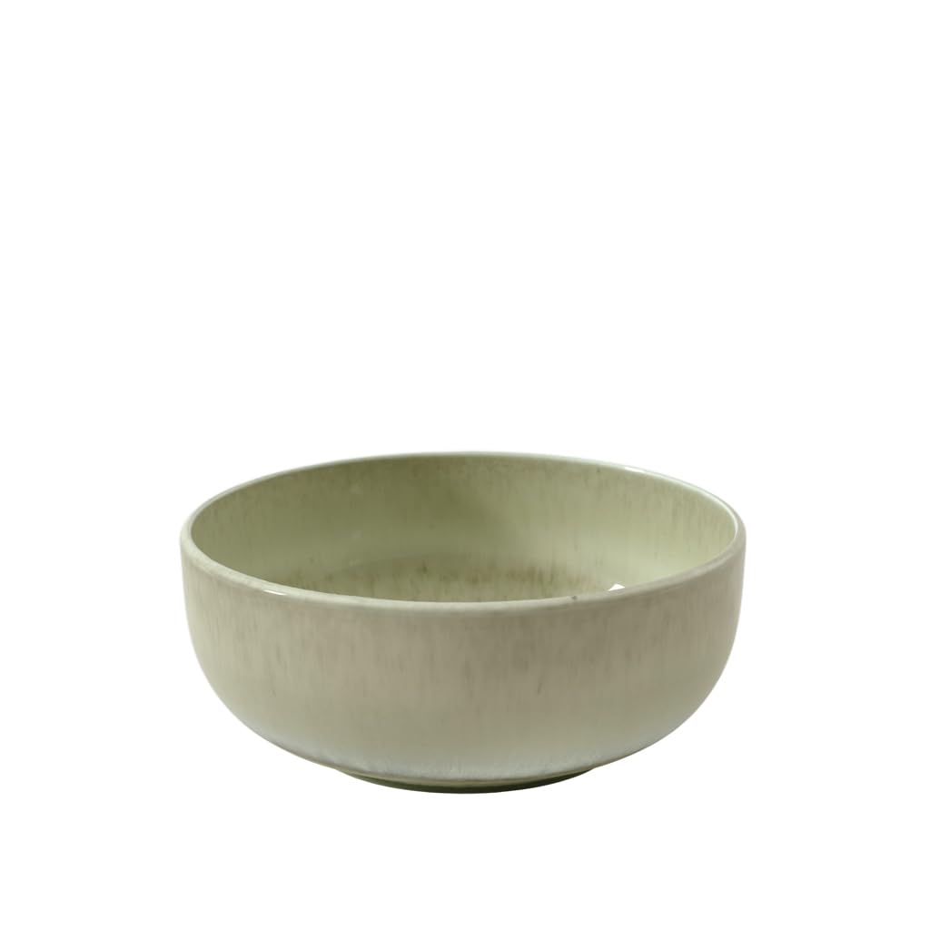 like. by Villeroy & Boch - Perlemor Alga Cereal Bowl Green, Dishwasher-Safe, Microwave-Safe, Ceramic Dish for Cereal or Ramen, Snack Bowl, Premium Porcelain