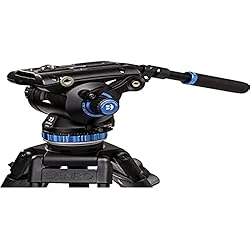Benro S8 Pro Benro S8 Pro Cabezal de Video líquido de Base Plana, 8 kg máx. de contrapeso de 8 Pasos (0-7), 3/8´´-16 Soportes de Accesorios, 3/8´´-16 Montaje de Cabeza, con Brazo Plano (S8PRO)