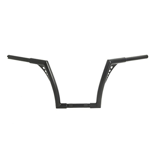 Custom Vintage 12" Rise 1-1/4 Ape Hangers Handlebar Fit for All Harley-Davidson FLST FXST Sportster XL including Throttle-by-wire models and any Custom Black