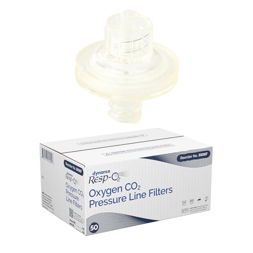 Image of Dynarex 33087 Oxygen CO2 Pressure Line Filter, Pack of 50