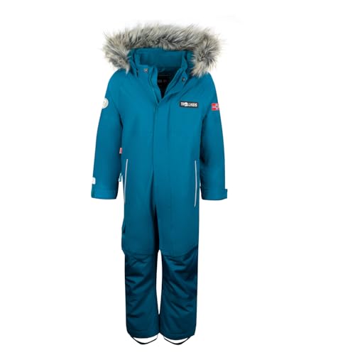 Trollkids Kids Kirkenes Snowsuit 110, deep lagoon
