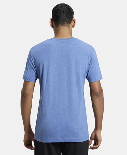 Image of Jockey 2726 Men's Super Combed Cotton Rich Solid V Neck Half Sleeve T-Shirt