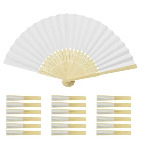 AolKee 64 abanicos boda para invitados, abanico...
