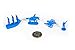 Napoleonic & Civil War Military Miniatures (Blue): Plastic Toy Soldiers Set: Infantry, Cavalry, Artillery, Ships