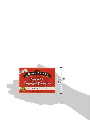 Crown Prince Fancy Whole Oysters In Cottonseed Oil 3.75 Oz (Pack Of 6) #TOP2