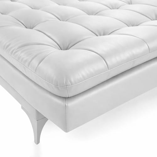Image of Casaliving Danny 3 Seater Sofa Cum Bed Leatherette Fabric (Grey) with Two Cushions Perfect for |Home Living |Office Room and Guest Room Premium Sofa