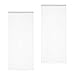 Produktbild Relaxdays weiß, Fadenvorhang Set, kürzbar, mit Tunneldurchzug, für Türen & Fenster, Fadengardine, 90x245 cm, White, 2er Pack 90x245cm