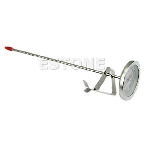 Stainless Steel Oven Cooking BBQ Probe Thermometer Meat Gauge 200°C Digital Thermometer Hygrometer Water Temperature Gauge Probe Measurement Humidity Sensor Tester Cooking Monitor Analogue Dial