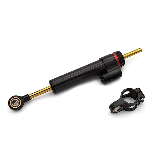 Dirección Estabilizador Kit Estabilizador Amortiguadores Dirección Fibra Carbono CNC Universal 250mm Y 345mm Motocicleta Piezas Accesorios Patinete Eléctrico(250mm Carbon Damper)