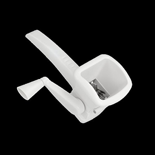 ANGOPE Moulin à Herbes Manuel avec Lame en Acier Inoxydable  Facile à Utiliser, sûr et Efficace  Design idéal  Blanc