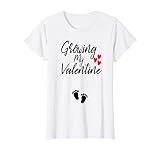 Womens Growing My Valentine Great Family Gift T-Shirt