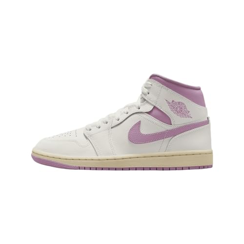 Air Jordan 1 Mid - Zapatos para mujer (BQ6472-162, vela/muselina/orquídea), Muselina de vela/orquídea, 39 EU