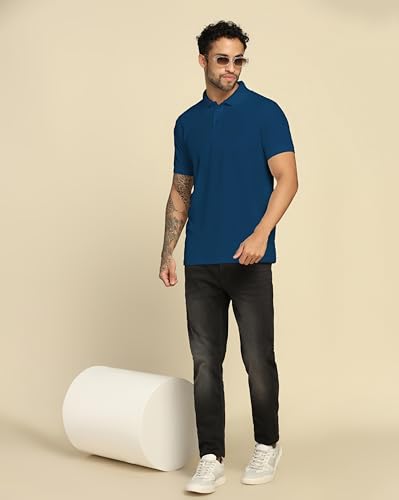 Image of VastraVibes Men's Polo Regular Fit T-Shirt
