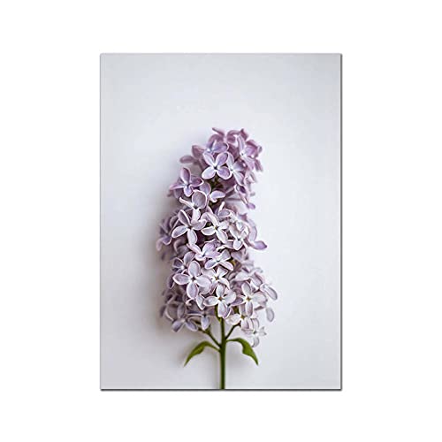 Affiche Botanique Violette Scandinave 40x60cm Tableau Toile Murale - 2