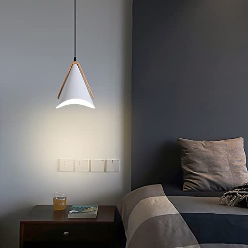 Lámpara de madera colgante para iluminar pasillos y recibidores 4