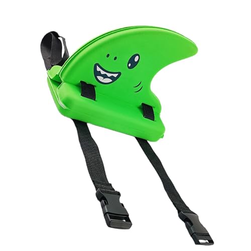 Aletas de tiburón para natación, dispositivo de piscina para niños en forma de aleta, entrenador de natación con correas, dispositivo de flotación portátil para piscina, playa