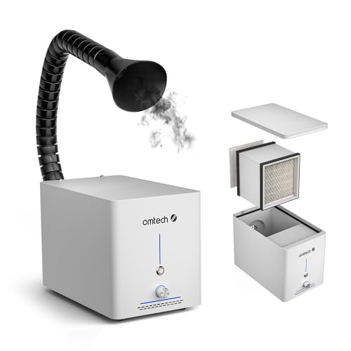 OMTech 60W Fume Extractor with HEPA & Carbon Filters
