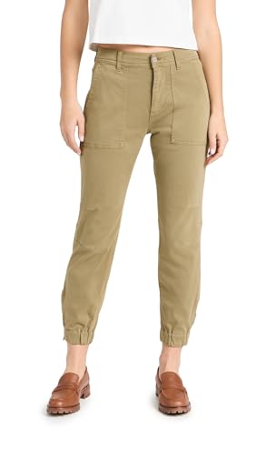 7 For All Mankind Women's Darted Boyfriend Joggers in Army