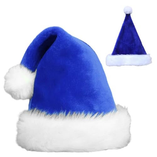 Flauschige Weihnachtsmütze 27 Weihnachtsmütze, bunt, flauschige Weihnachtsmütze für Partys,...
