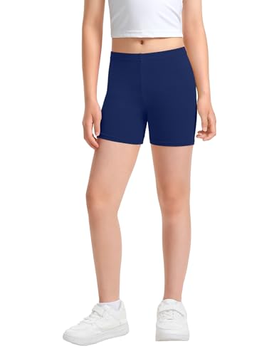 Image of KEREDA Girls Bike Shorts Cotton Cartwheel Dance Under Dress Shorts for Kids