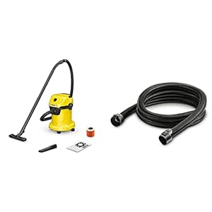 Kärcher Nass-/Trockensauger WD 3 V-17/4/20, inkl. Patronenfilter & Kunststoff, Saugschlauchverlängerung 3,5m