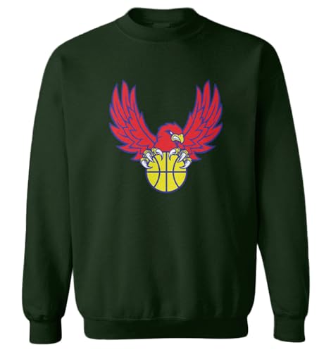 Hawk - Bird Sports Team Basketball Toddler Fleece Crewneck Sweater