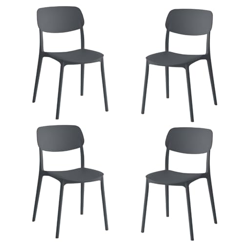 eacommerce | Sedia impilabile | Polipropilene 40x39x78cm | Leggera, ergonomica,