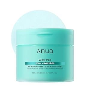 Anua PDRN 100 Hyaluronic Acid Glow Pad, Glow-Plumping Korean Face Care for Daily Skincare & Makeup Prep, Dual-Sided TonerPad for Radiant Skin & Deep Hydration (180ml, 60 Pads)