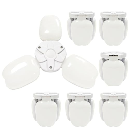 TTiiLoe 20W Garage Light with 3 Deformable Panels, 6000K Ultra Bright LED Ceiling Light Fixture, E26/E27 Screw-in Shop Lighting for Basement Attic Workshop Barn Warehouse, 7 Pack