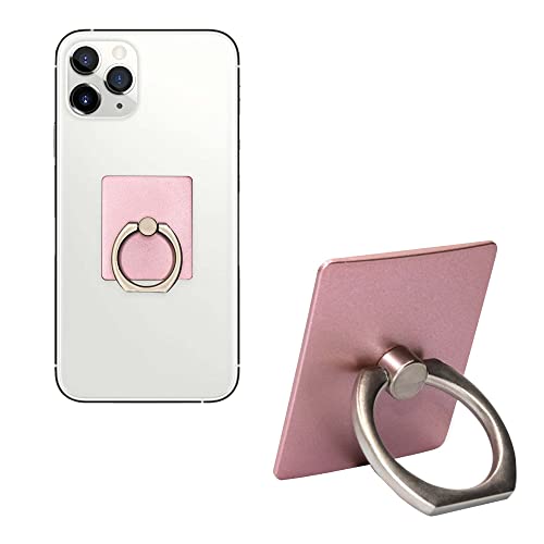 Cell Phone Ring Grip Holder, Adhesive Phone Gripper And Finger Kickstand, Compatible With Iphone & Samsung Galaxy - Black Color #TOP3