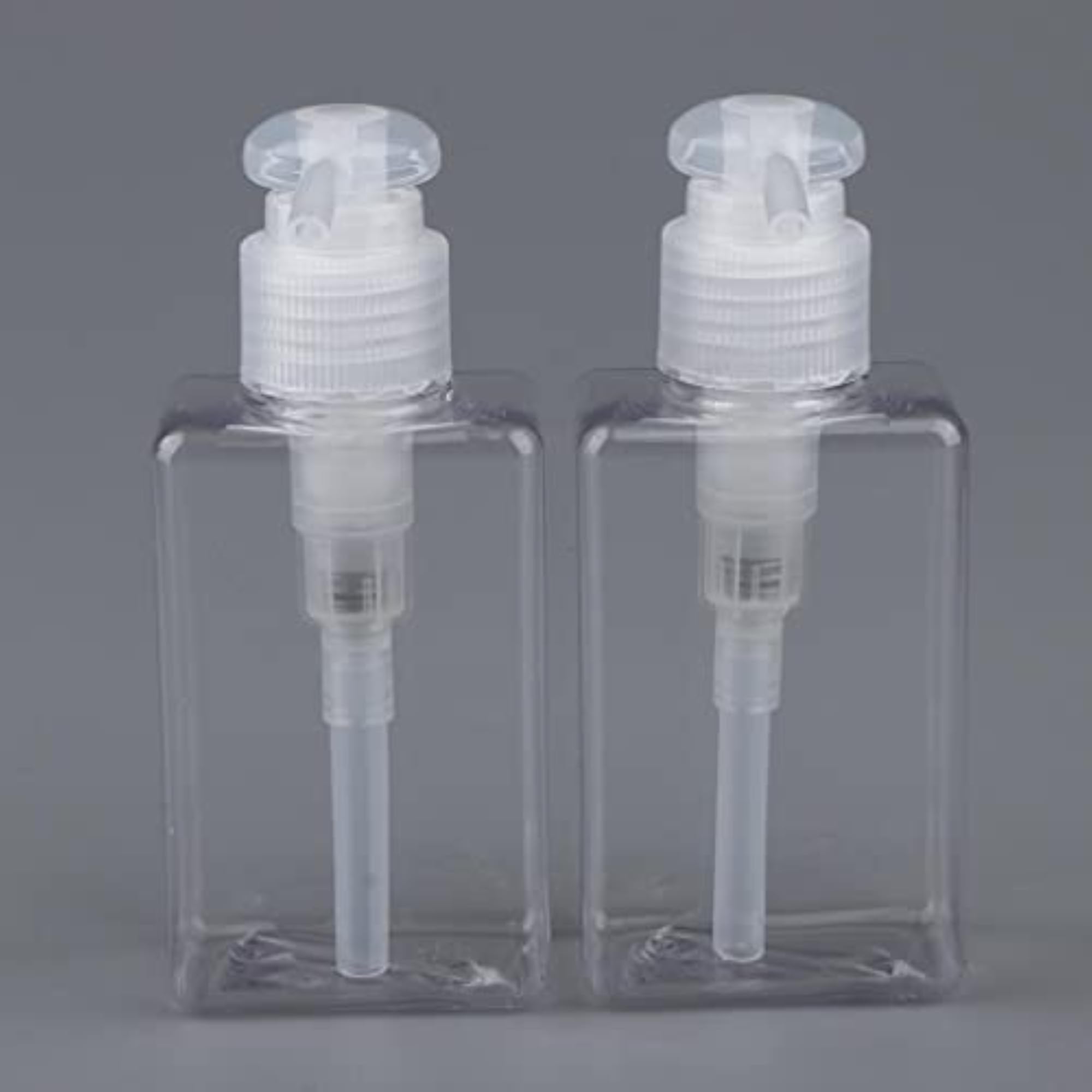 2Pcs Square Lotion Dispenser Bottle Vials