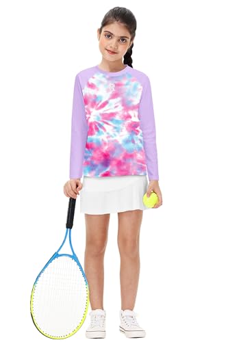 Remimi Boys Girls Long Sleeve Rash Guard UPF 50 Sun Protection Surf Swim Shirt 3-12 Years4