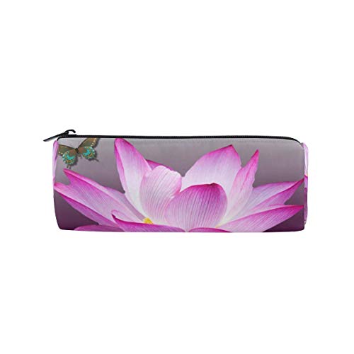 Preisvergleich Produktbild Federmäppchen Lotus Flowers Butterflies Coin Purse Pouch Briefpapierbeutel Makeup Bag