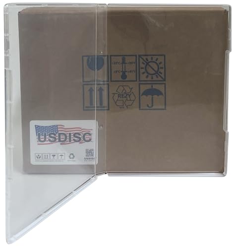 USDISC Storage Stamp Cases Standard, Style 2, 14mm Clear Mount, Clear, Pack of 100