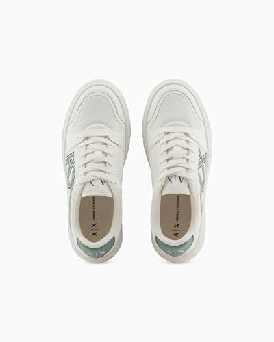 Armani Exchange Women's Thick Sneaker with Bold Ax Logo on The Side4