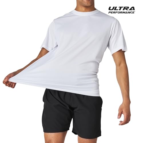 Men’s Athletic Short Sleeve Gym Workout T-Shirts 2 Pack Mens Dry Fit Tees Moisture Wicking Crew Neck Running T Shirt for Men4