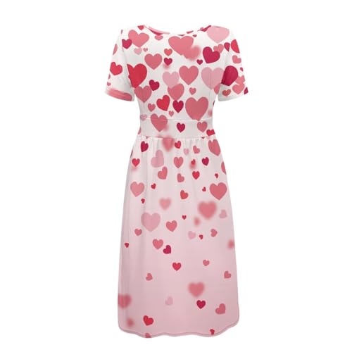 Image of Women's Summer Formal Dresses Short Sleeve Wrap V Neck Dresses Bridesmaid Wedding Guest Dress with Pockets