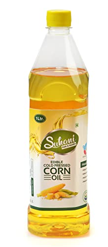 Image of Eywa Seeds & Exports Pvt Ltd Organic Corn Oil (1 Liter) Cold Pressed /Wood Pressed Oil | Corn /Makkai Kachi Ghani Oil /Tel(Suhani)