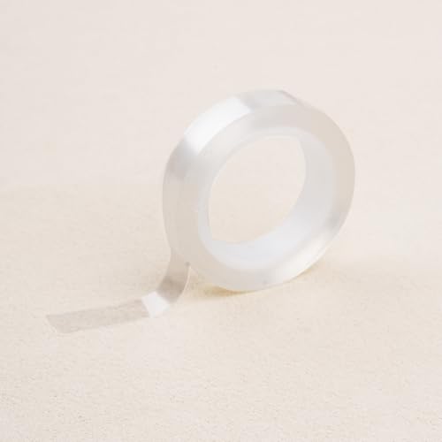 WENNALIFE Hair Extension Tape Roll Single Sided Transparent Tape for Hair Extensions No Residue Tape in Tape Replacement Strong Adhesive Easy to Cut 3 Yards x 0.3 Inch/Roll