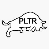 PLTR Bull Sticker Vinyl Decal Waterproof Bumper Sticker Laptop Window 5"
