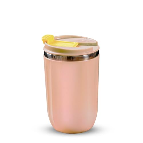 Image of Udyan Tea 500ml Stainless Steel Vacuum Insulated Tumbler with Leak-Proof Lid | Double-Walled Travel Mug in Blush Pink| Keeps Drinks Hot or Cold