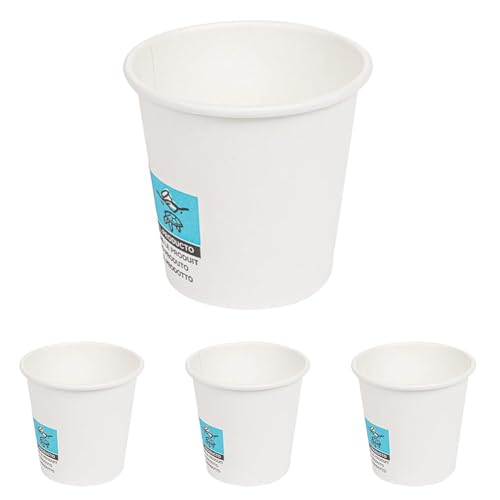 García de Pou 50 Unités - Gobelets Boissons Chaudes 1 Paroi 'Espresso' 70 ml 230 plus 18 Pe g/m2, Ø 5/3,5 x 4,9 cm Blanc Carton (Lot de 4)