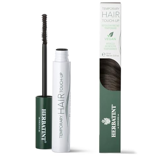 Herbatint Temporary Hair Touch-Up Castaño Oscuro | Máscara para el Retocado Instantáneo del Crecimiento del Cabello | Cobertura Temporal, Dermatológicamente Probado, 93% Ingredientes de Origen Natural
