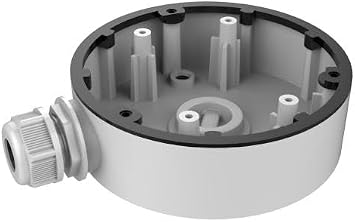 DS-1280ZJ-DM46 Junction Box Mount Bracket for Hikvision Dome Bullet Cameras, Weather Proof, Aluminum Alloy, White